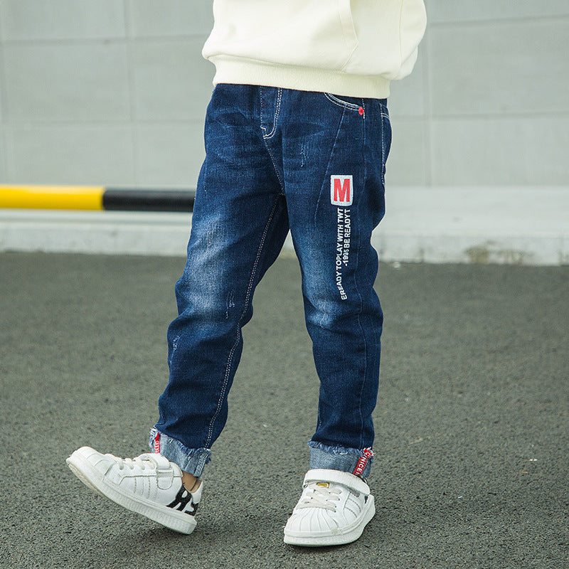 Korean-Style Denim Jeans for Boys