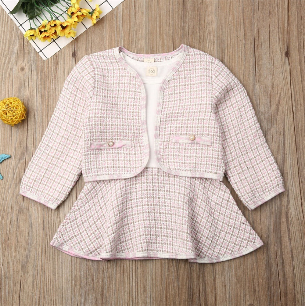 Plaid Baby girl Suit