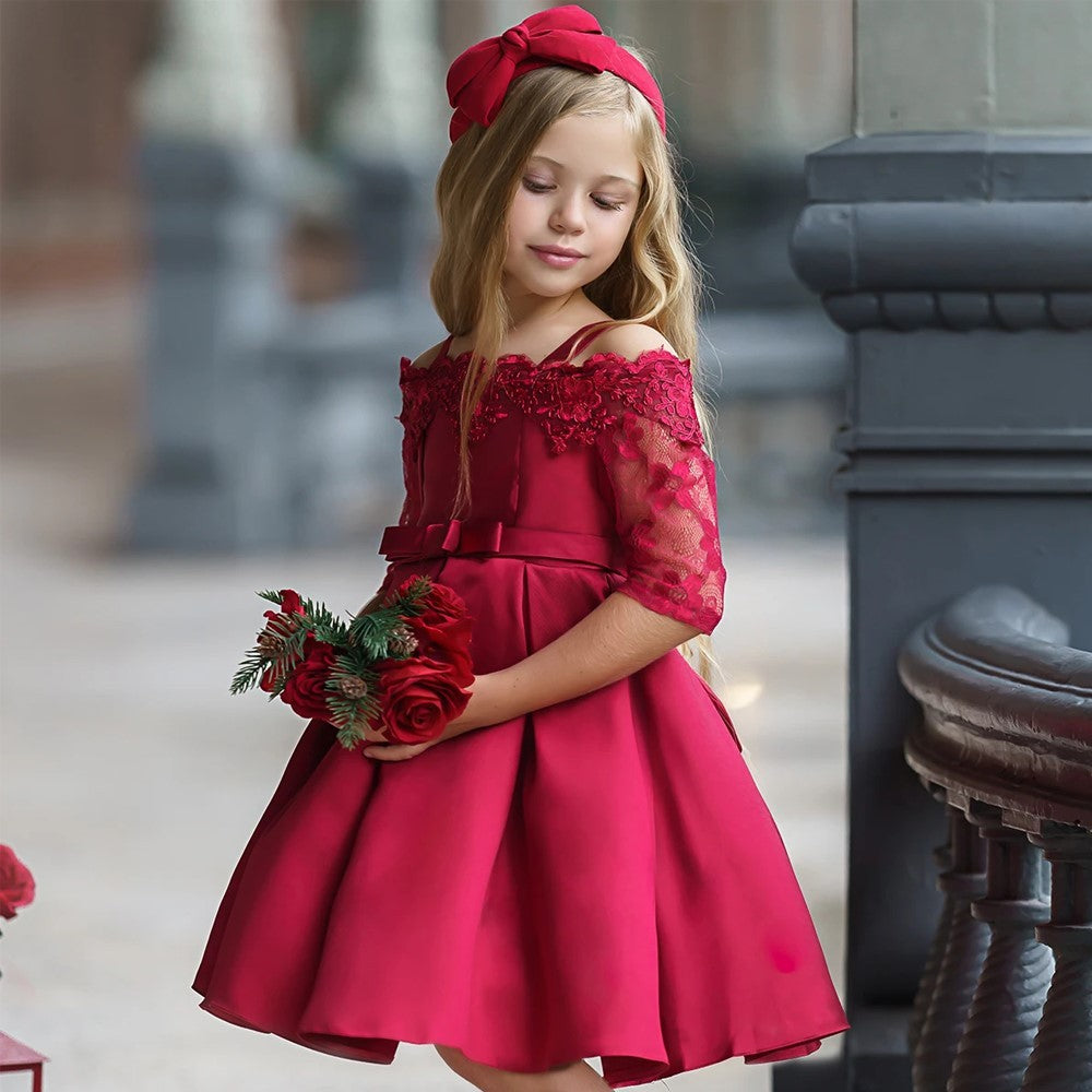 Elegant Lace Dress for Girls