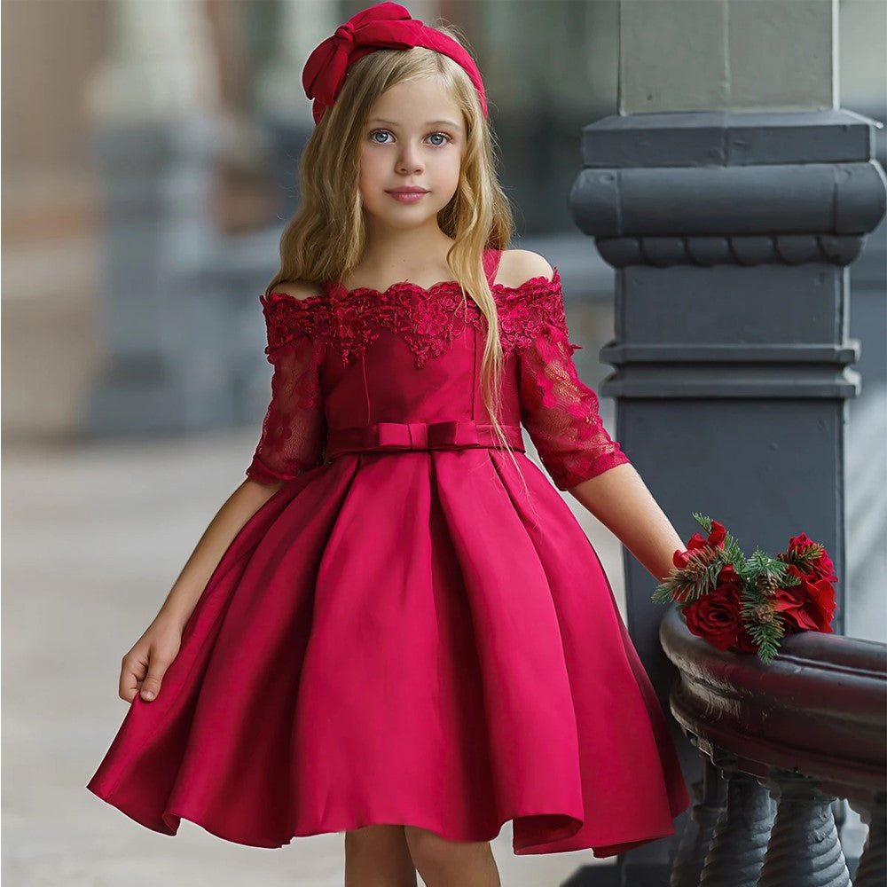 Elegant Lace Dress for Girls