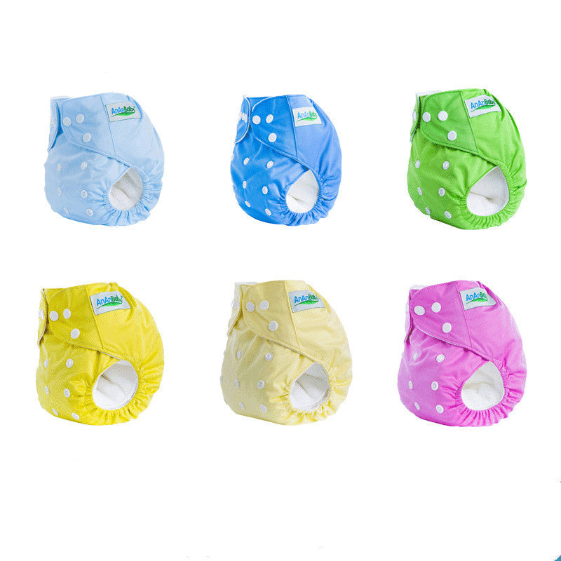 Solid color leak-proof baby diaper pants