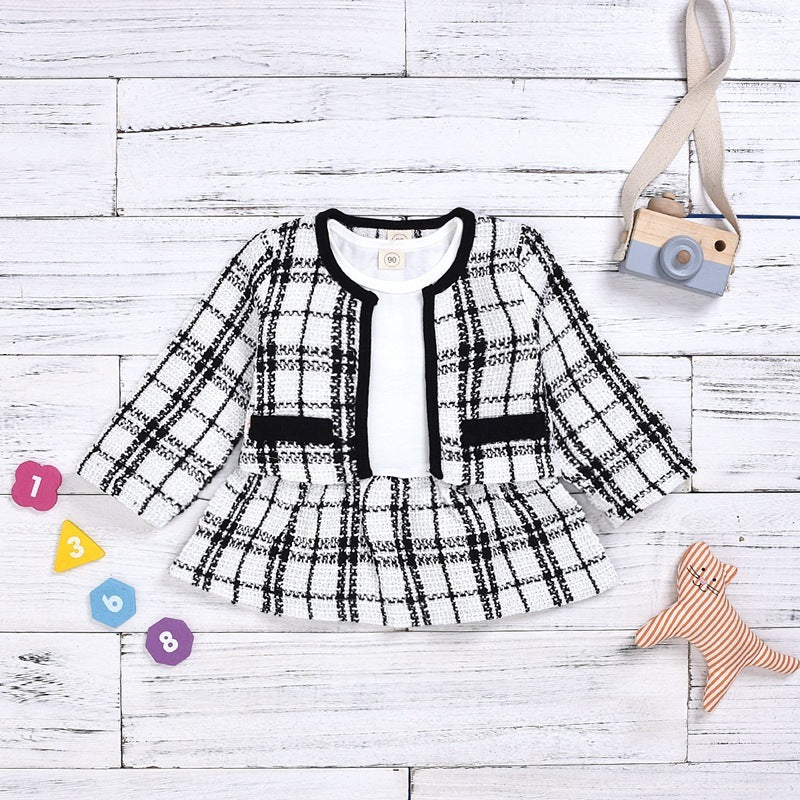 Plaid Baby girl Suit