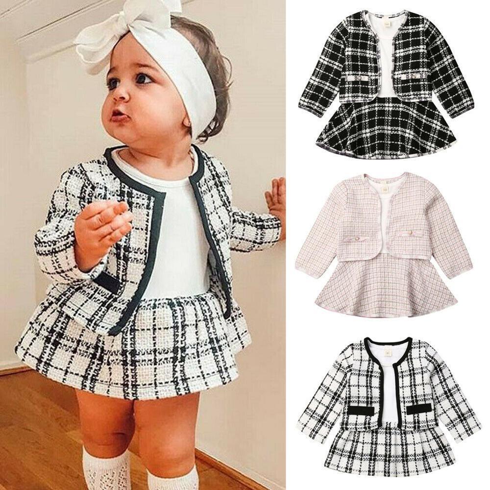 Plaid Baby girl Suit