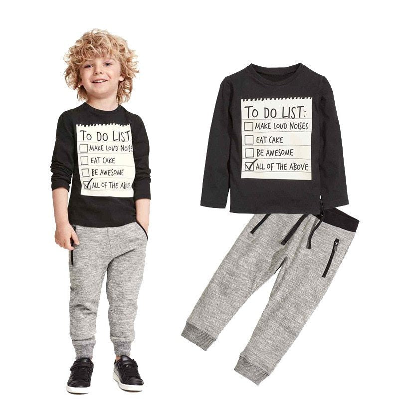 Boys' Casual Cotton 2-Piece Set