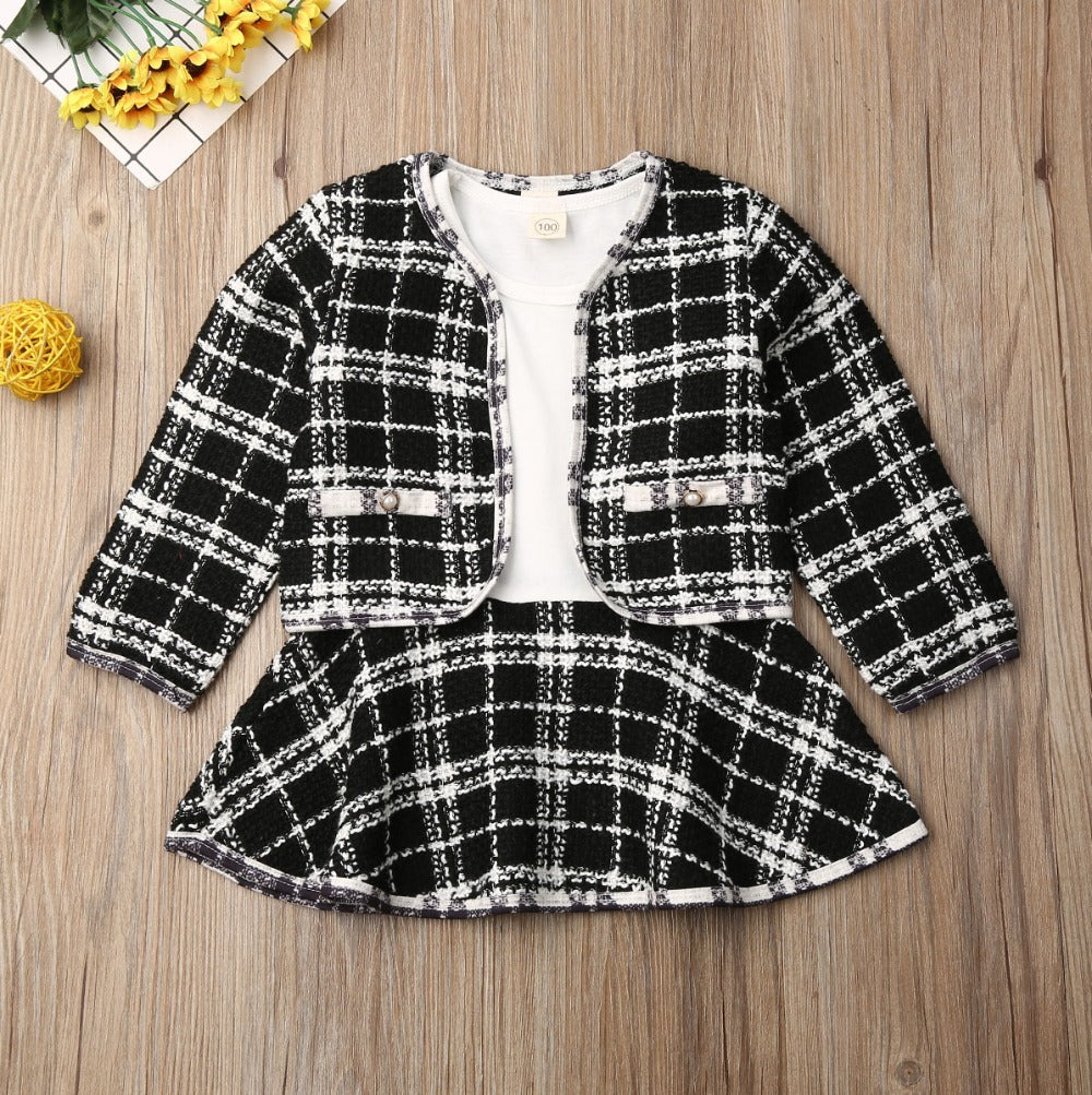 Plaid Baby girl Suit