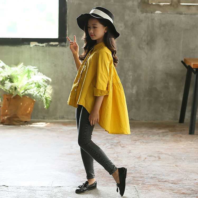 Girls' Loose Korean Style Tops