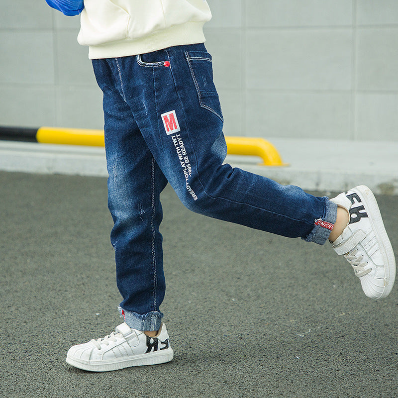 Korean-Style Denim Jeans for Boys