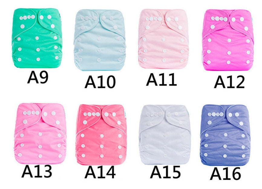 Solid color leak-proof baby diaper pants