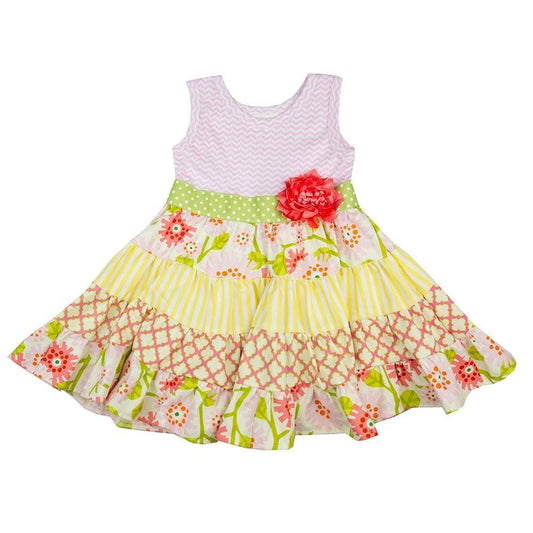 Mae Garden Little Big Girls Twirly Dress