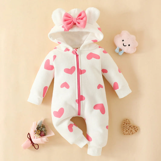 Hooded Thick Warm Romper