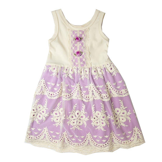 Lacy Lilac Little Big Girls Dress